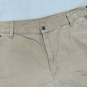 Vintage Carhartt Shorts Men 42‎ Beige Duck Canvas Carpenter Utility Workwear B25